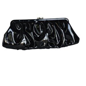 Patent Leather Black Clutch